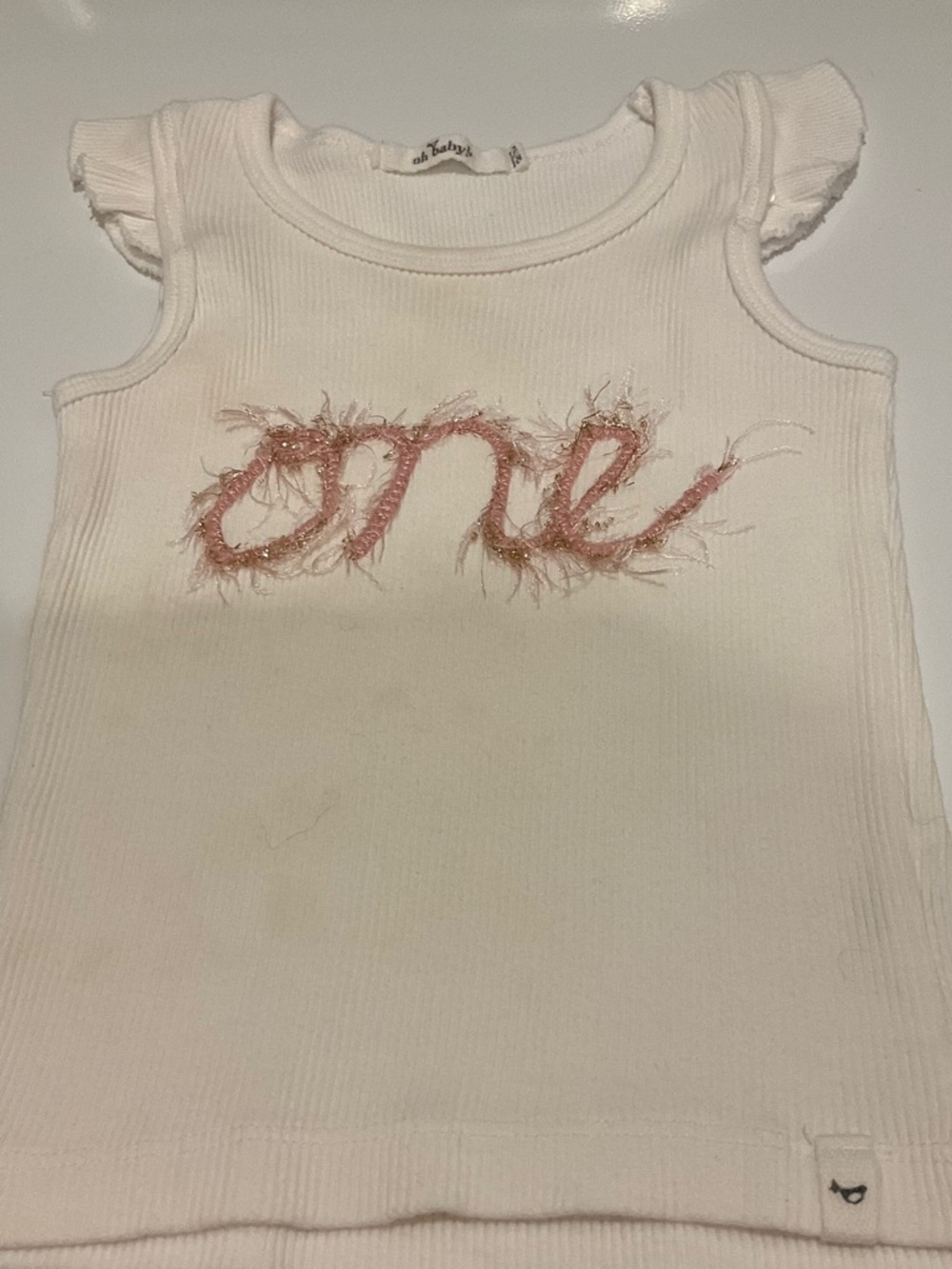 Oh Baby!  Fluttered Sleeve One Tank Top